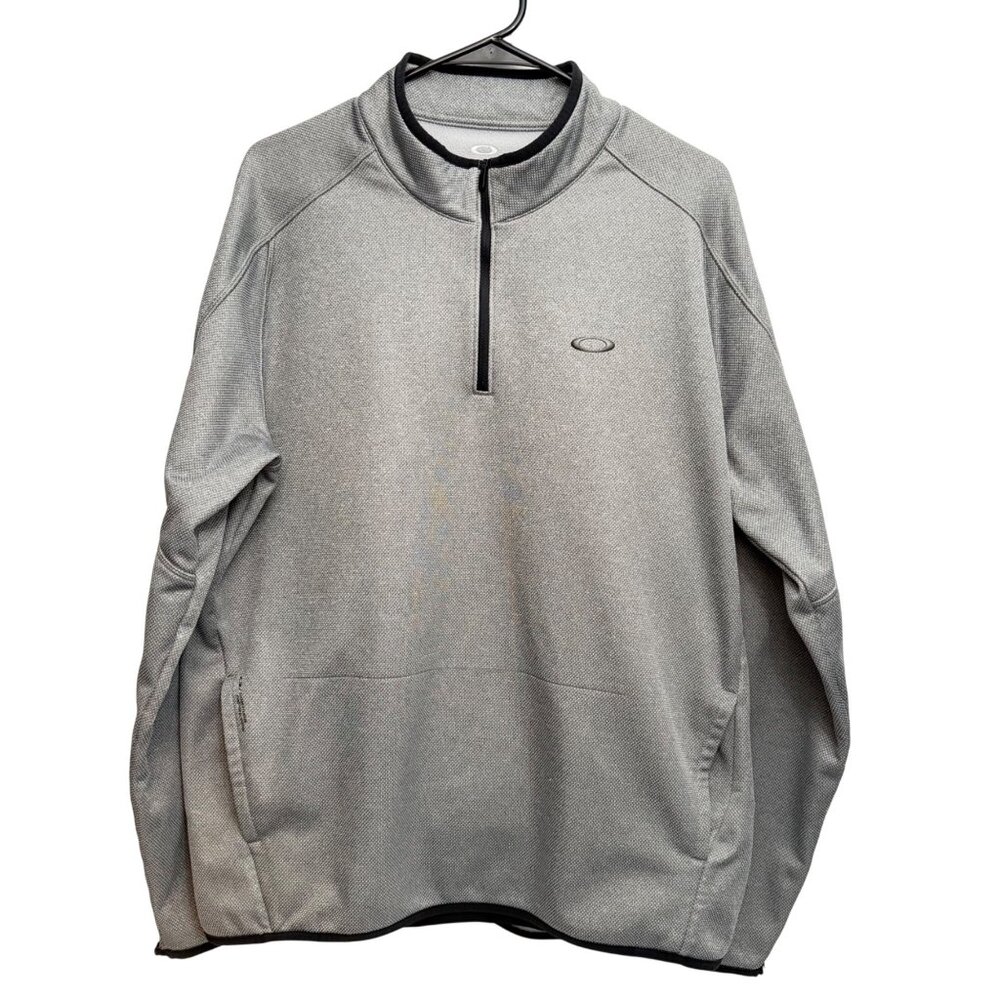 Oakley 1/4 Zip Pullover - Gray - XL - Coeur D Alene Golf Resort - Picture 1 of 12